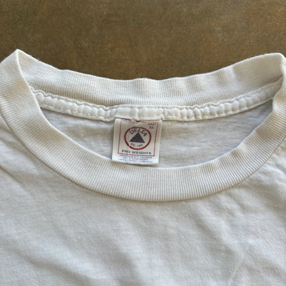 Pepsi Faded Graphic Shirt White 90's - XL