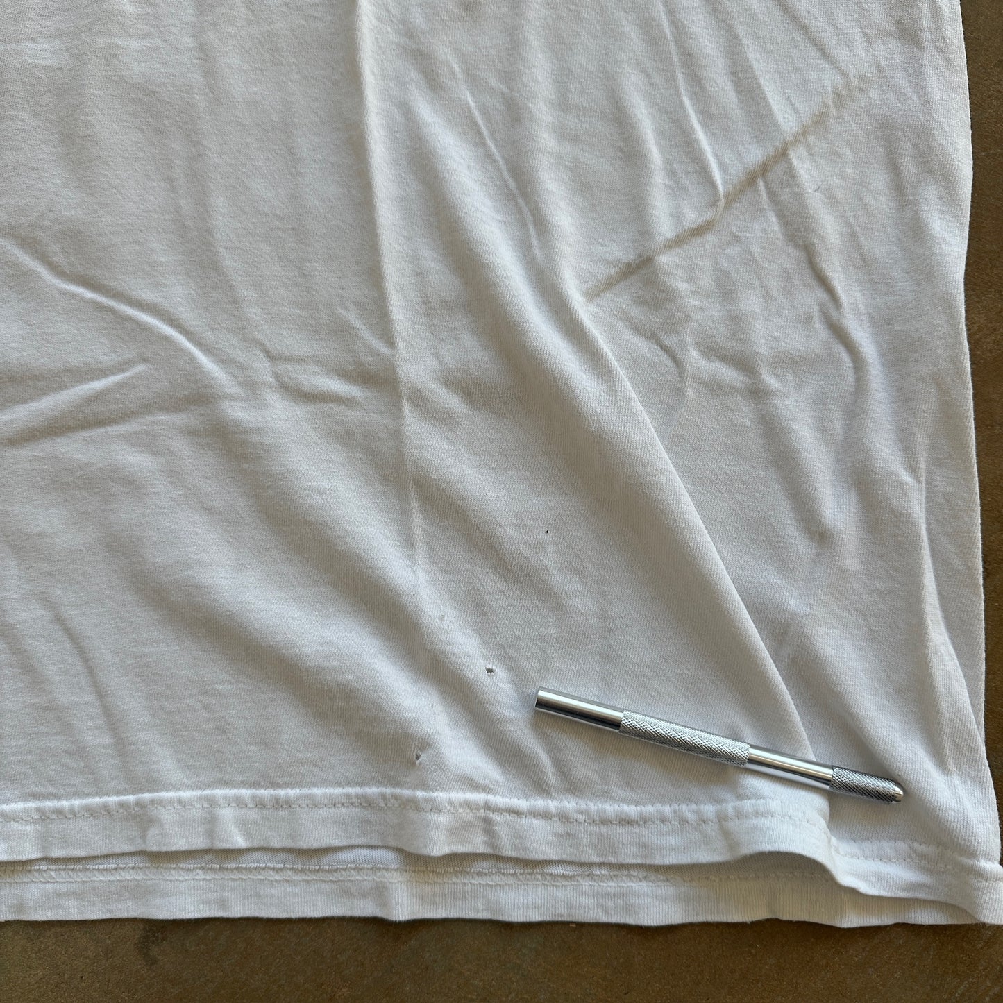 Pepsi Faded Graphic Shirt White 90's - XL