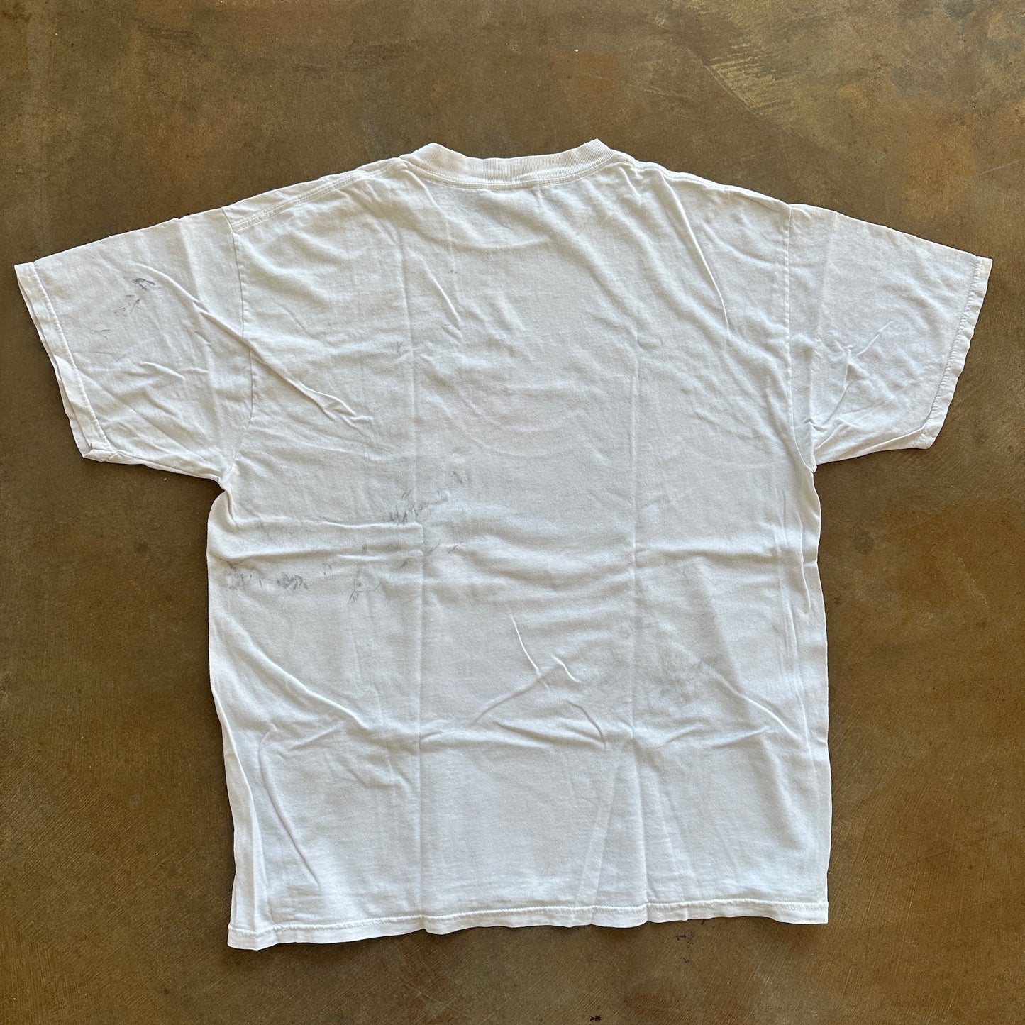 Pepsi Faded Graphic Shirt White 90's - XL