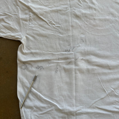 Pepsi Faded Graphic Shirt White 90's - XL