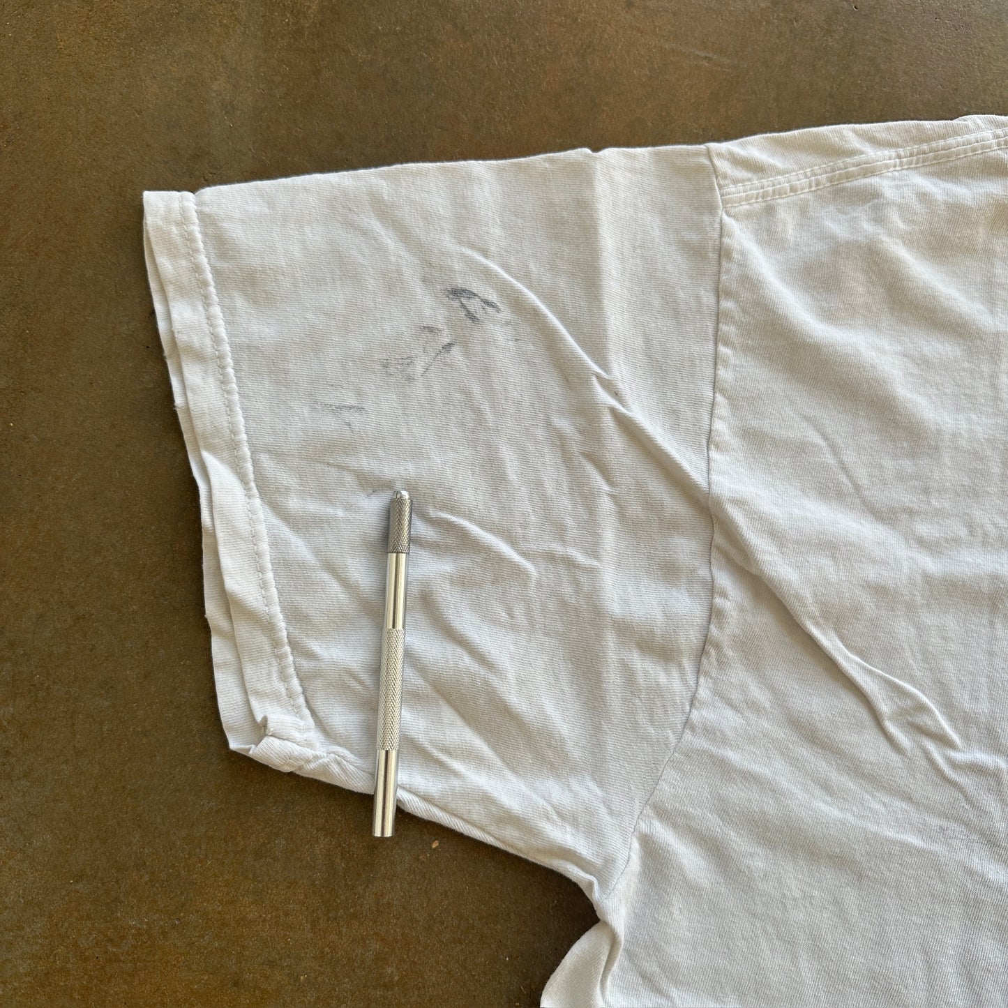 Pepsi Faded Graphic Shirt White 90's - XL