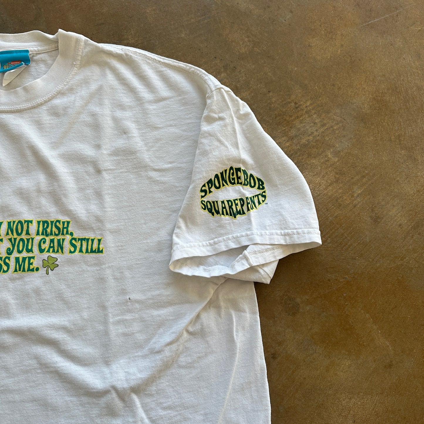 Spongebob Squarepants Cartoon St. Patricks Day Parody Shirt 00's - XL