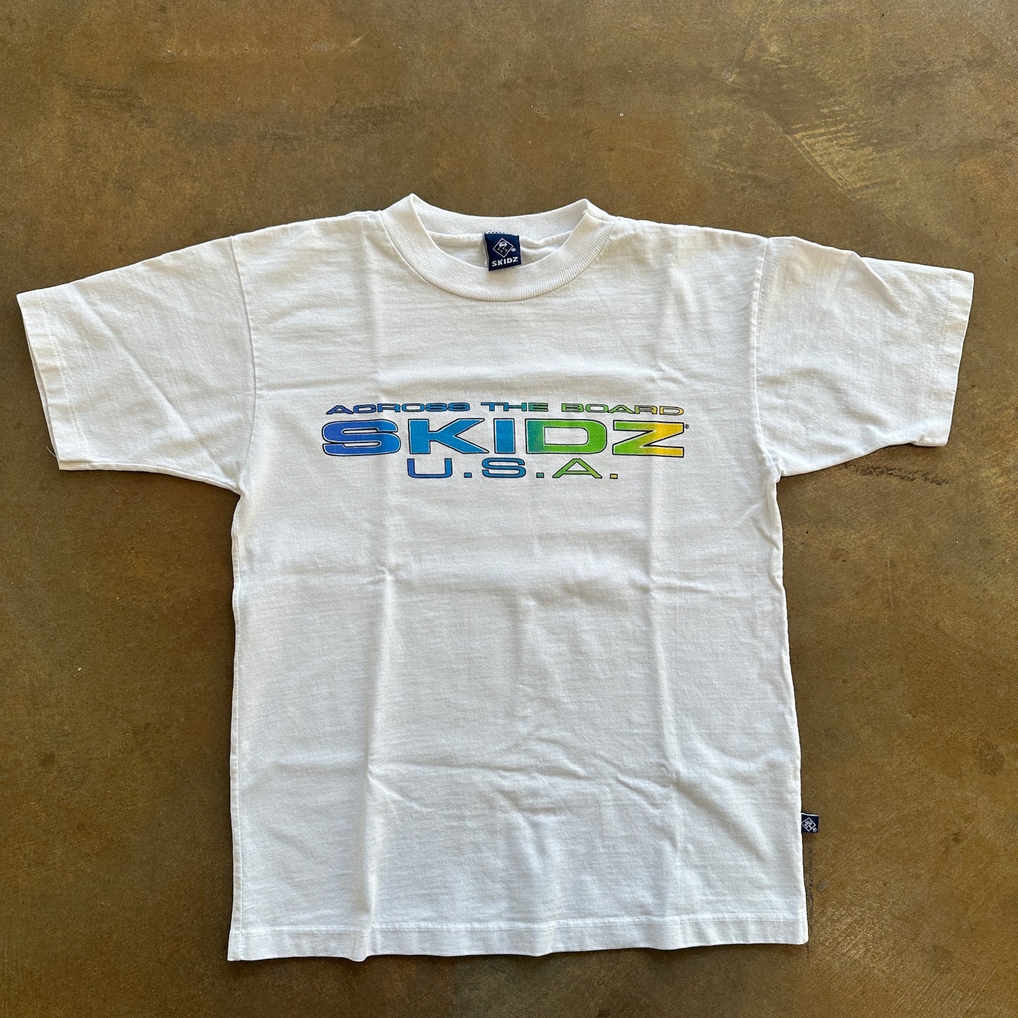 Skidz Skateboard Across The Board Graphic T Shirt 90's - Youth M