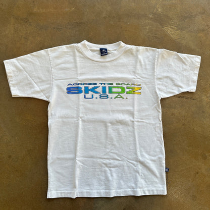 Skidz Skateboard Across The Board Graphic T Shirt 90's - Youth M