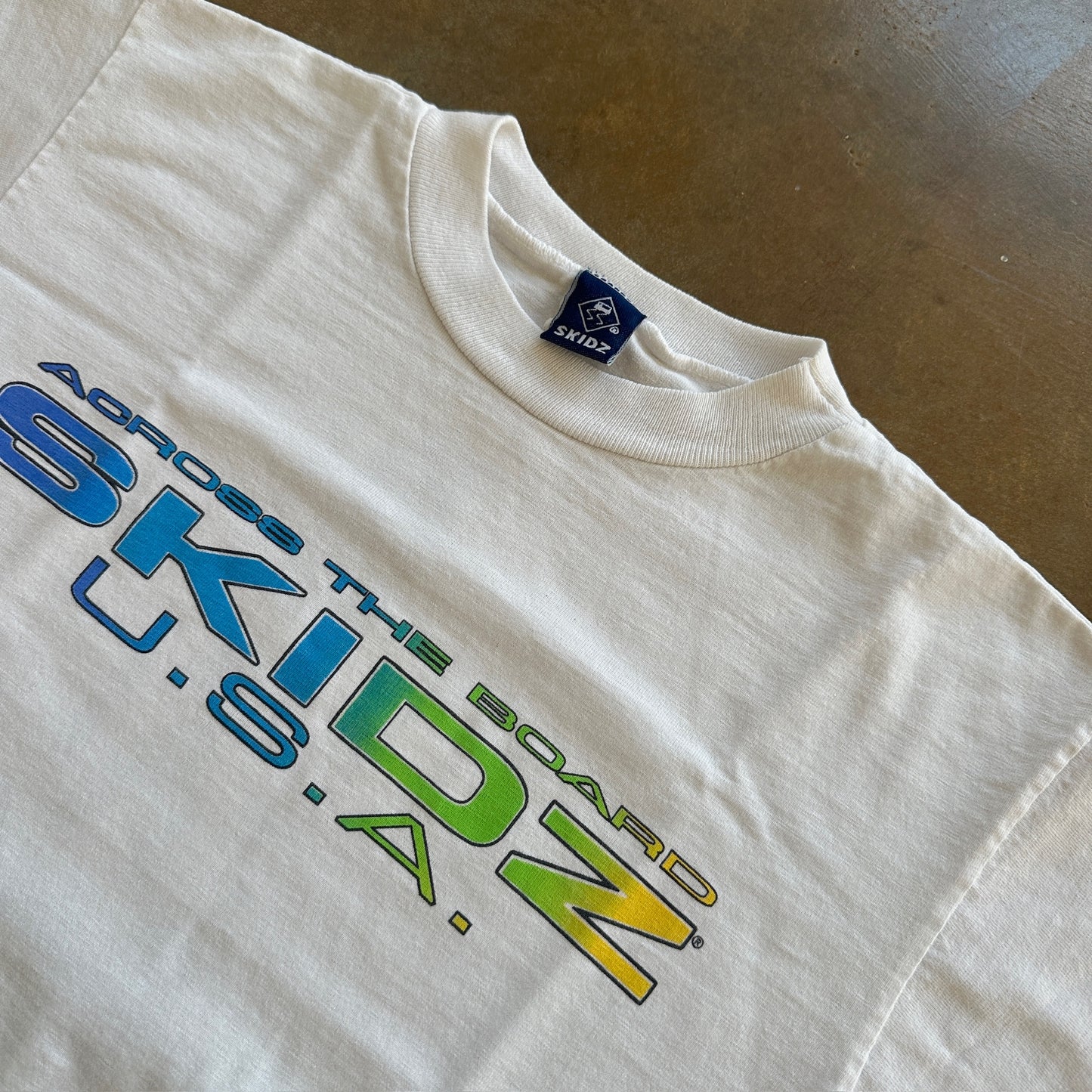 Skidz Skateboard Across The Board Graphic T Shirt 90's - Youth M