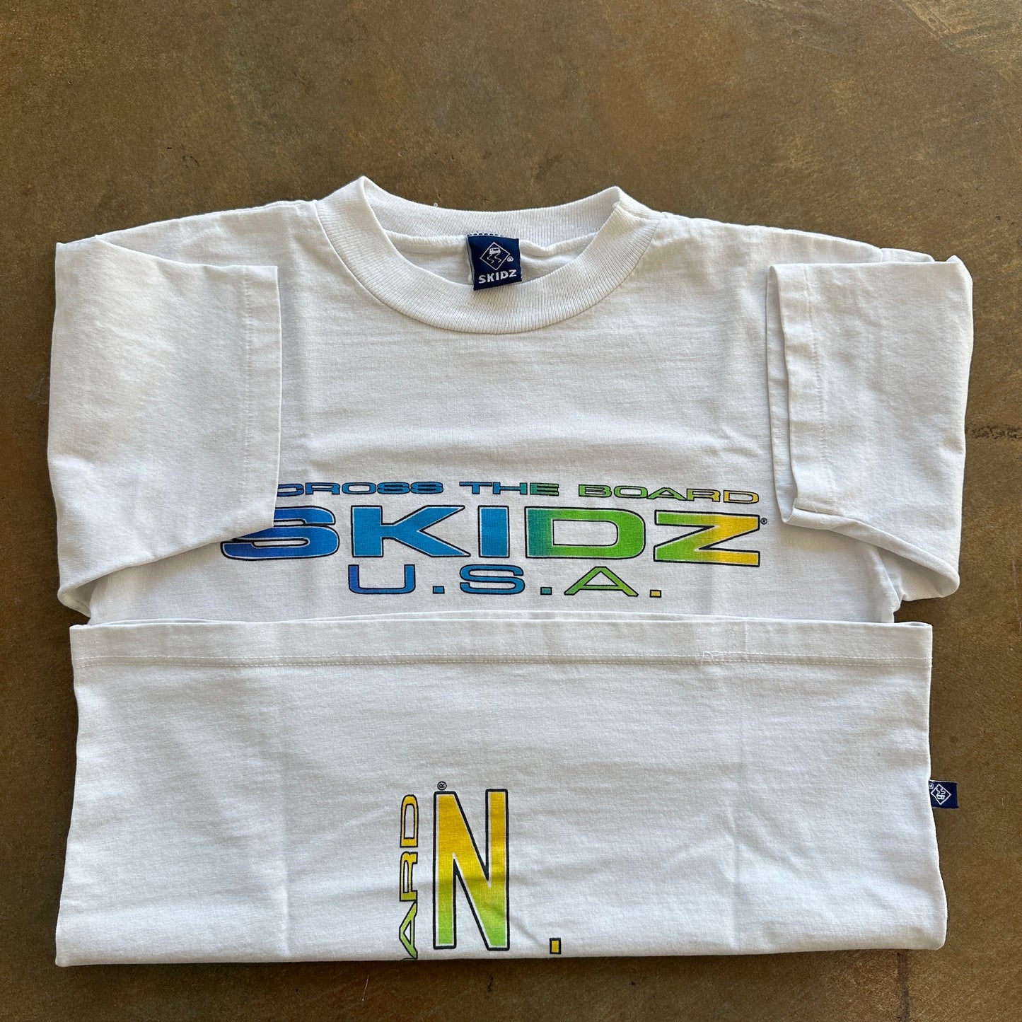 Skidz Skateboard Across The Board Graphic T Shirt 90's - Youth M