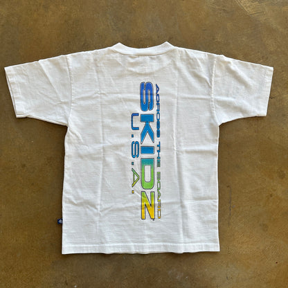 Skidz Skateboard Across The Board Graphic T Shirt 90's - Youth M