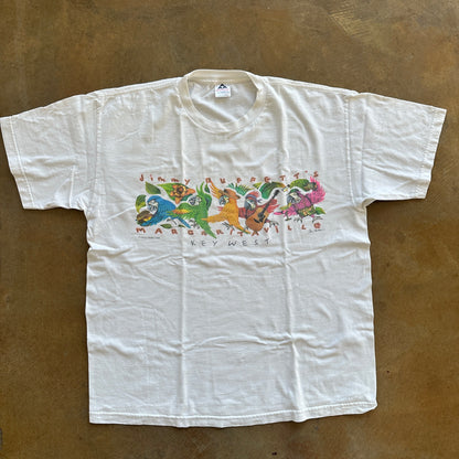 Jimmy Buffett Margaritaville Parrot Double Sided Graphic Key West Florida 00's - XL