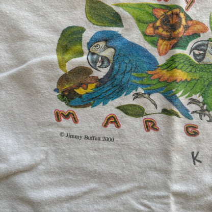 Jimmy Buffett Margaritaville Parrot Double Sided Graphic Key West Florida 00's - XL