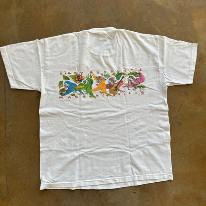 Jimmy Buffett Margaritaville Parrot Double Sided Graphic Key West Florida 00's - XL