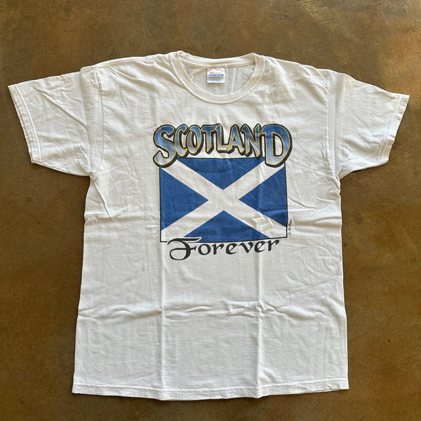 Scotland Forever Big Flag Le Pays Graphic Shirt 90's - L