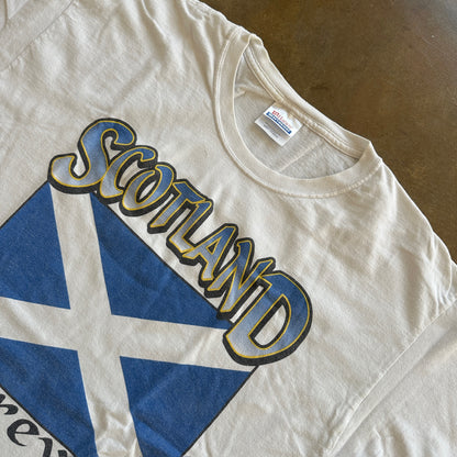 Scotland Forever Big Flag Le Pays Graphic Shirt 90's - L