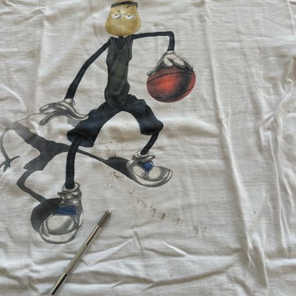 Stickman Basketball Graphic 'Who's Next' Tultex Shirt 90's - L