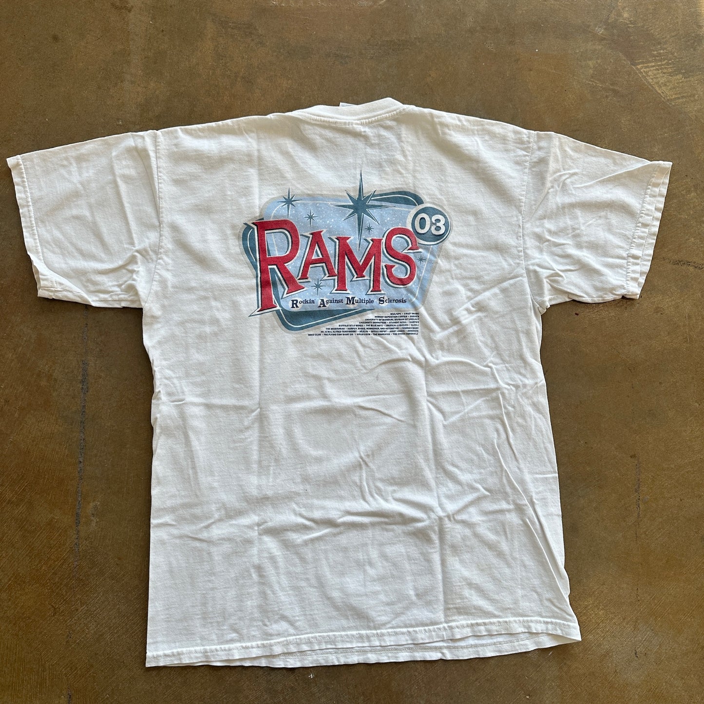 RAMS Rockin' Against Multiple Sclerosis Promo Event Shirt 00's - L