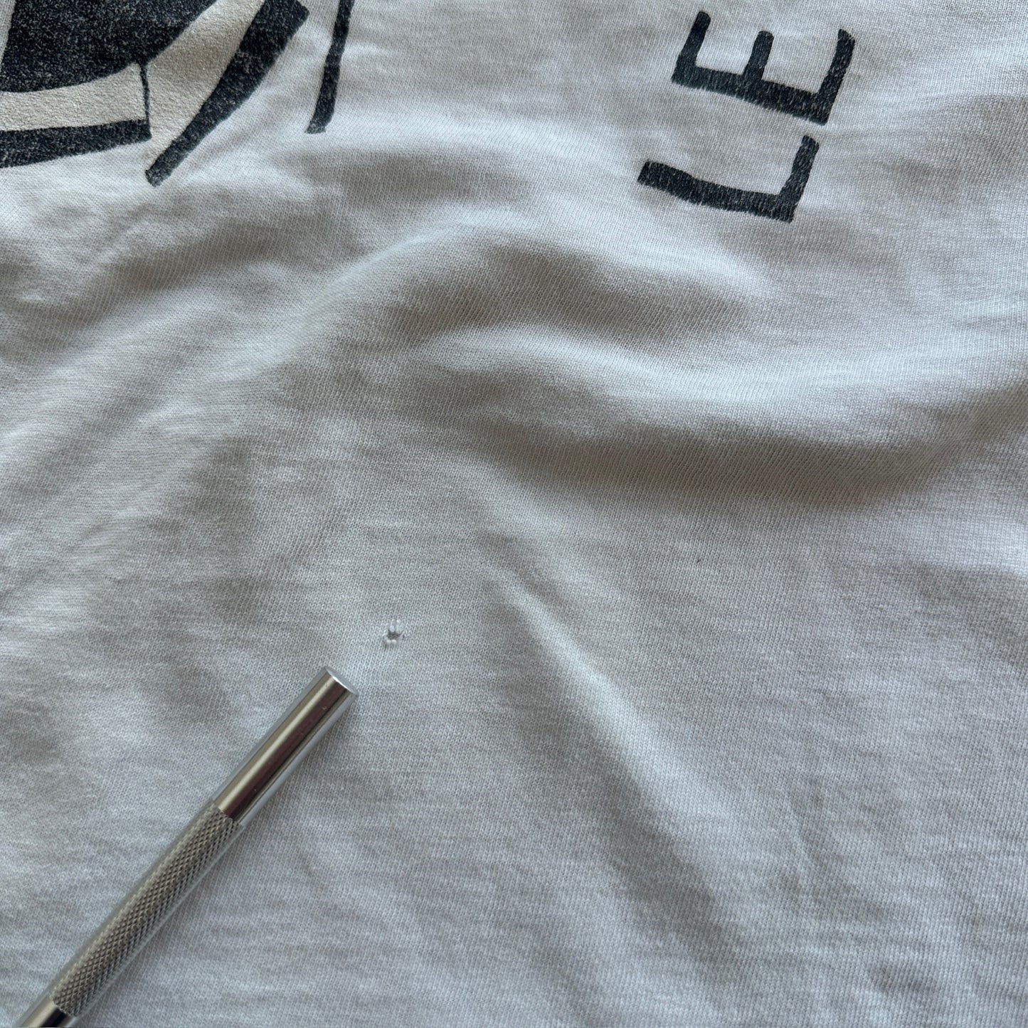 Le Sophiste Plato White Table Wine Double Sided Shirt Distressed 80's - XL