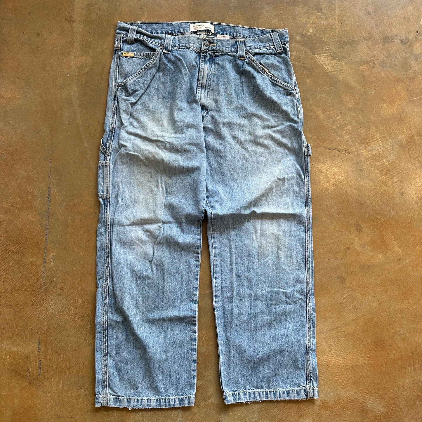 Levi Strauss Signature Workwear Skater Baggy 10.5" Carpenter Jeans 00's - 38