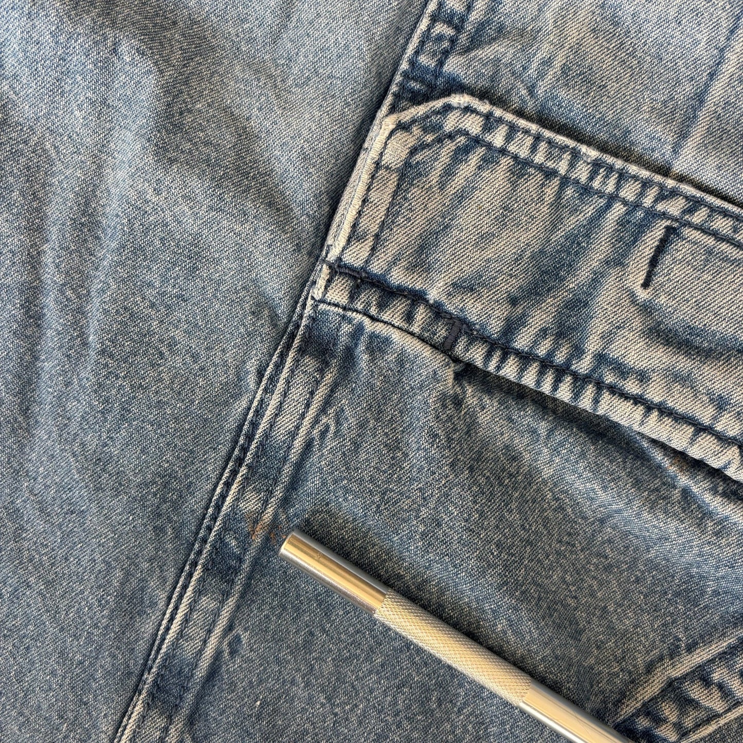 Savane Light Wash Dad Jean Shorts 00's - 38