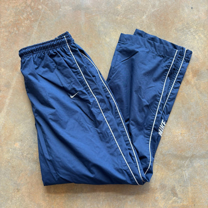 Nike Track Pants Navy Blue Mesh Lined 00's - L