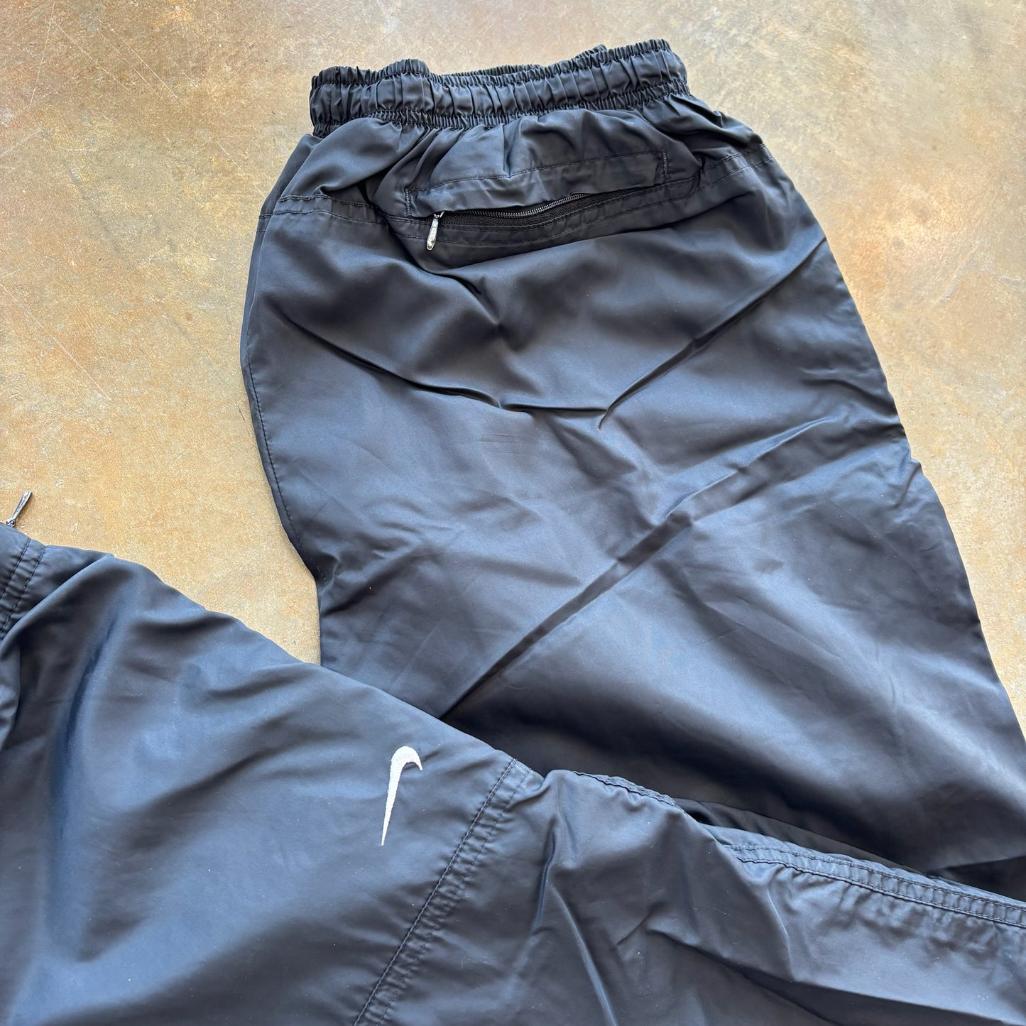 Nike Black Track Pants Cotton Lined Womens 90's - L