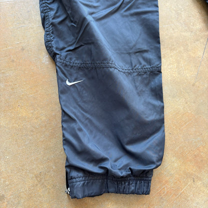 Nike Black Track Pants Cotton Lined Womens 90's - L