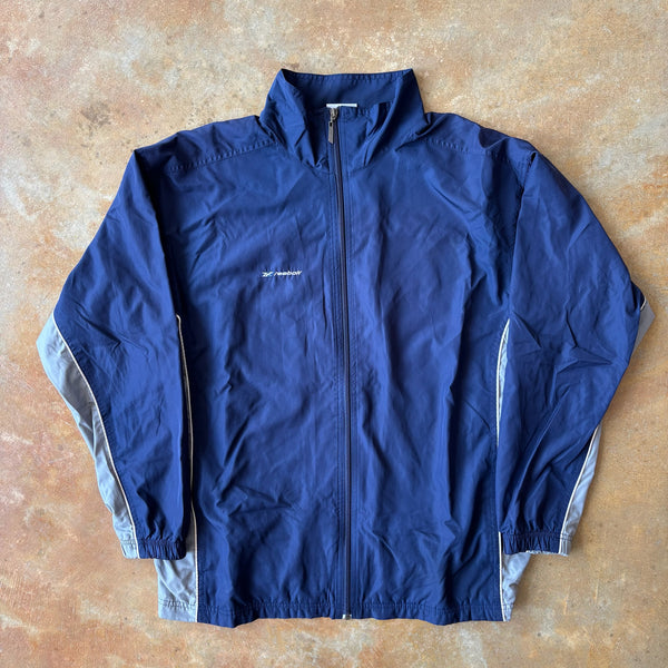 Reebok Blue Track Jacket Cotton Lined 90's - L