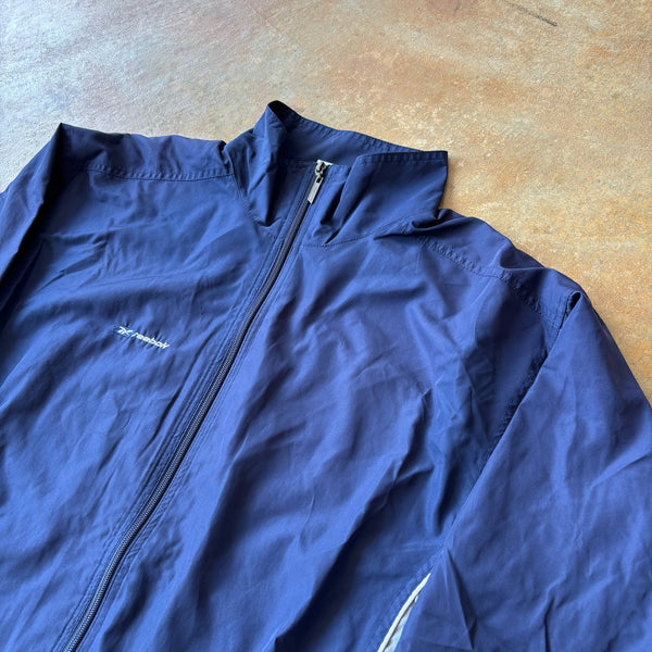 Reebok Blue Track Jacket Cotton Lined 90's - L hover