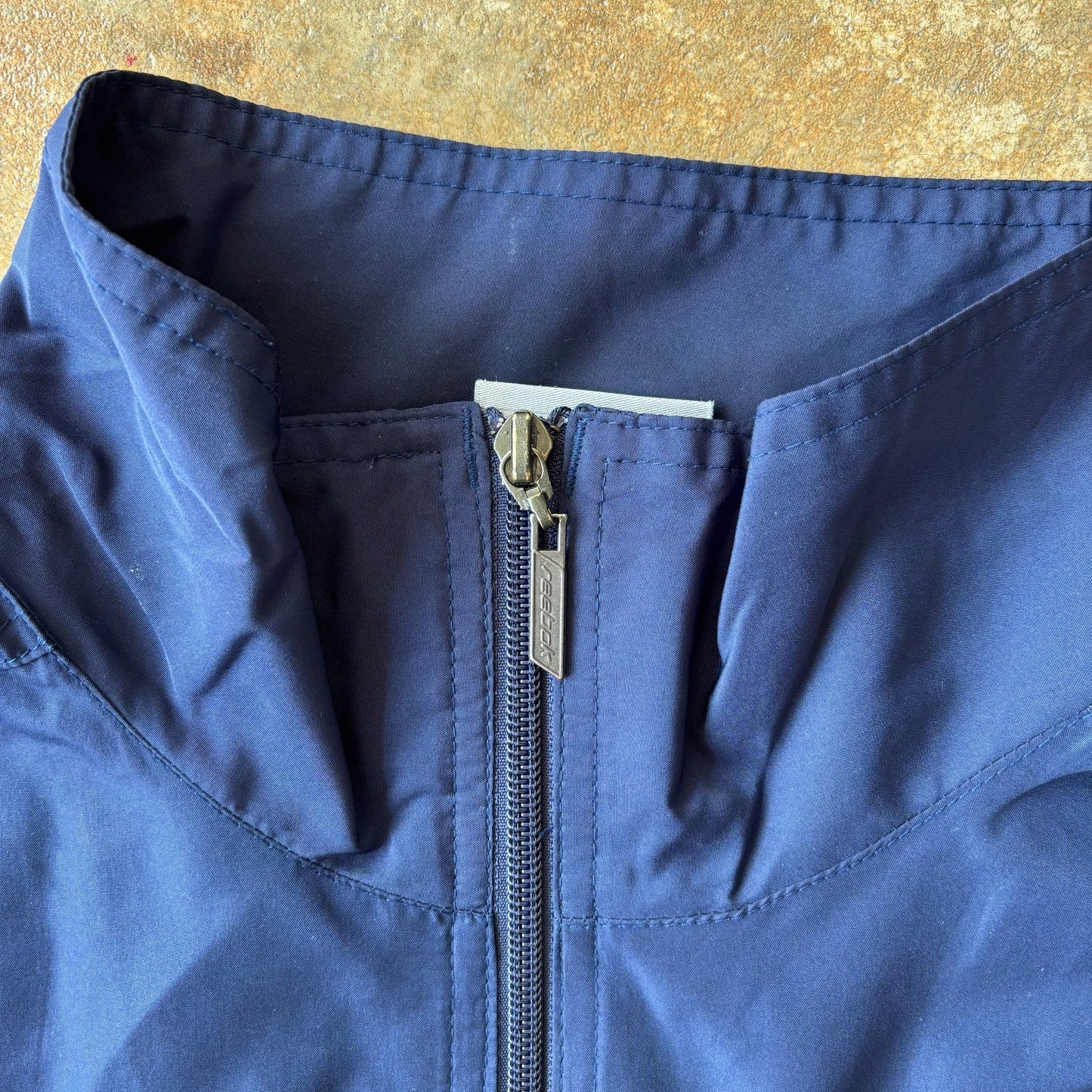 Reebok Blue Track Jacket Cotton Lined 90's - L