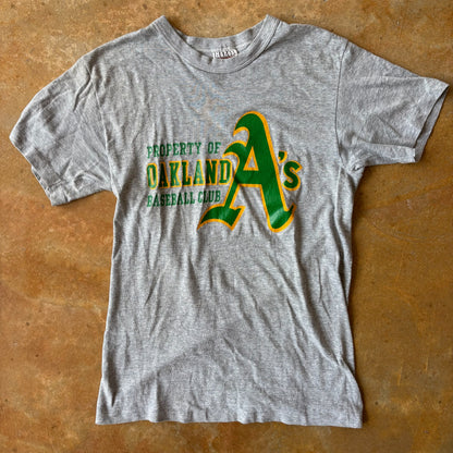 Oakland Athletics Hanes Gray Shirt 80's - S