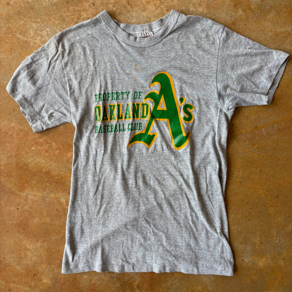 Oakland Athletics Hanes Gray Shirt 80's - S