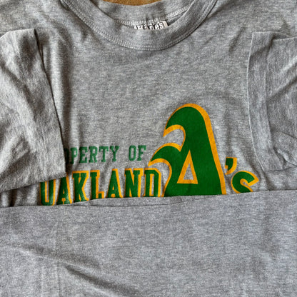 Oakland Athletics Hanes Gray Shirt 80's - S