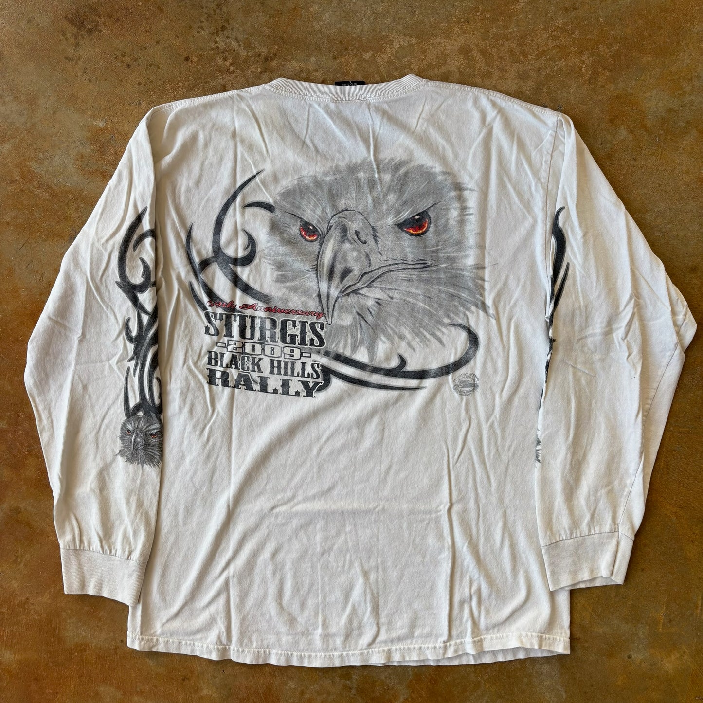 Sturgis Black Hills Rally Eagle Print Shirt 00's - L