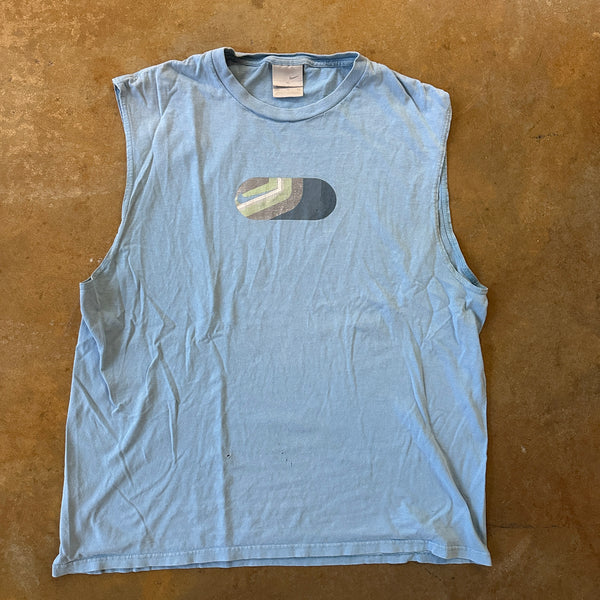 Nike Center Graphic Logo Cut Off Shirt 00's - XL