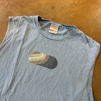 Nike Center Graphic Logo Cut Off Shirt 00's - XL