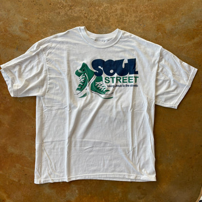 Soul Street Jesus Tee White Shirt 00's - XL