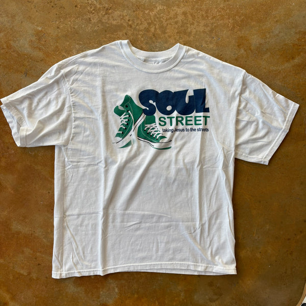 Soul Street Jesus Tee White Shirt 00's - XL