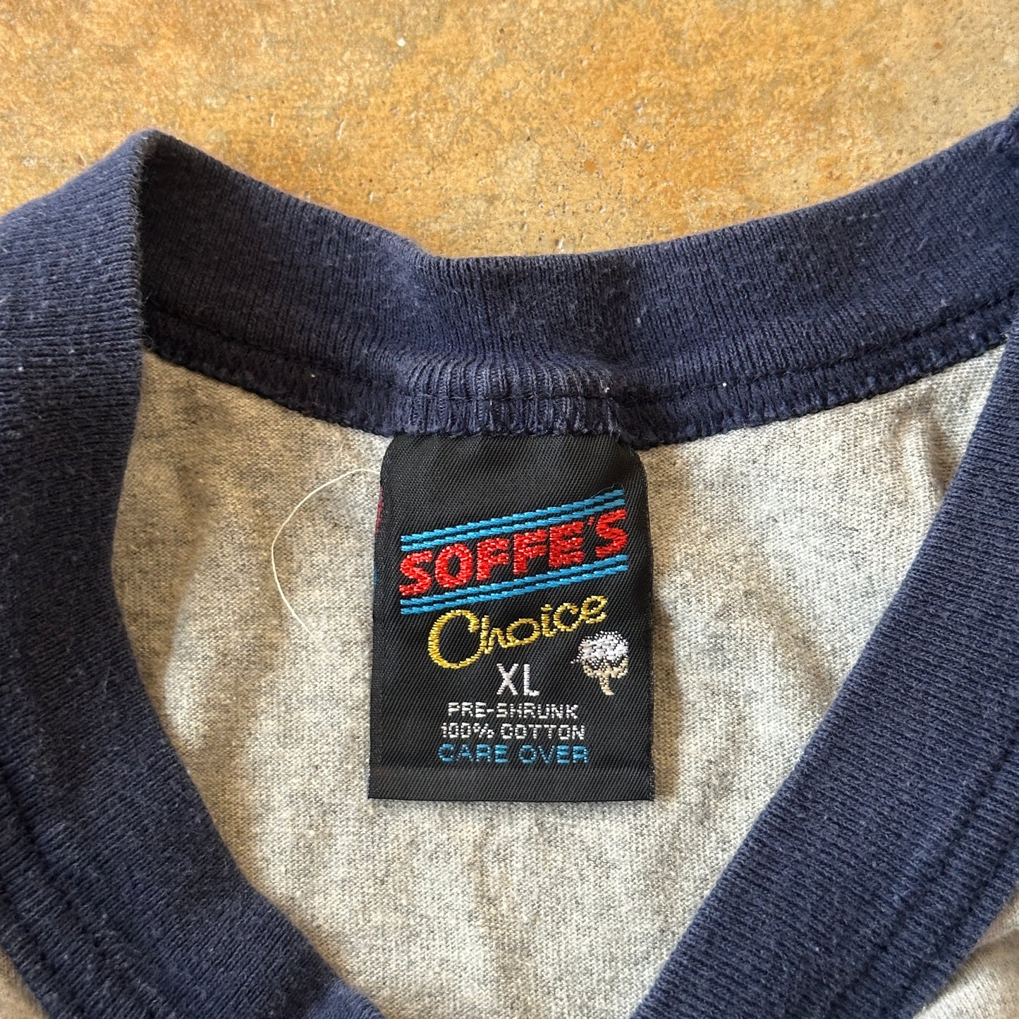 Georgetown University Hoyas Raglan Sleeve Shirt 80's - L