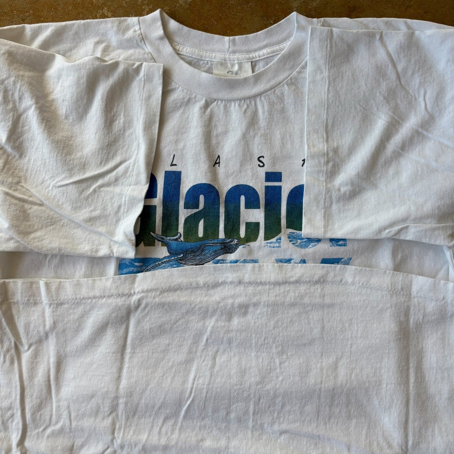 Princess Cruise Glacier Bay Alaska Whale Shirt 90's - 3XL