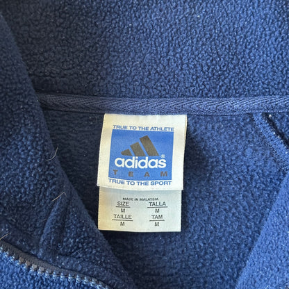 Adidas Fleece Center Logo 1/2 Zip Sweatshirt Pullover 90's - M