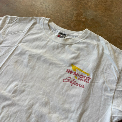 In N Out Burger California Classic Car Graphic Shirt 00's - XL