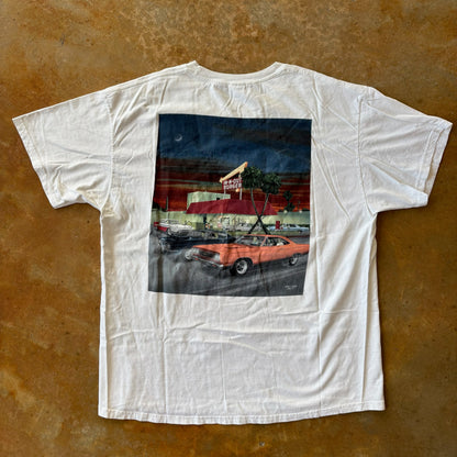 In N Out Burger California Classic Car Graphic Shirt 00's - XL