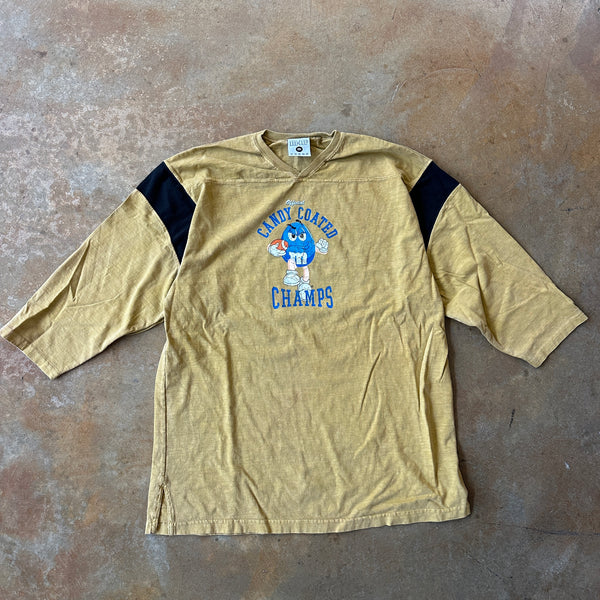 M&M Candy Coated Champ Football Raglan Sleeve Baseball Shirt 90's - S