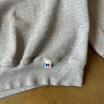 Russell Athletic Crewneck Sweatshirt Blank Gray Pullover 90's - XLT