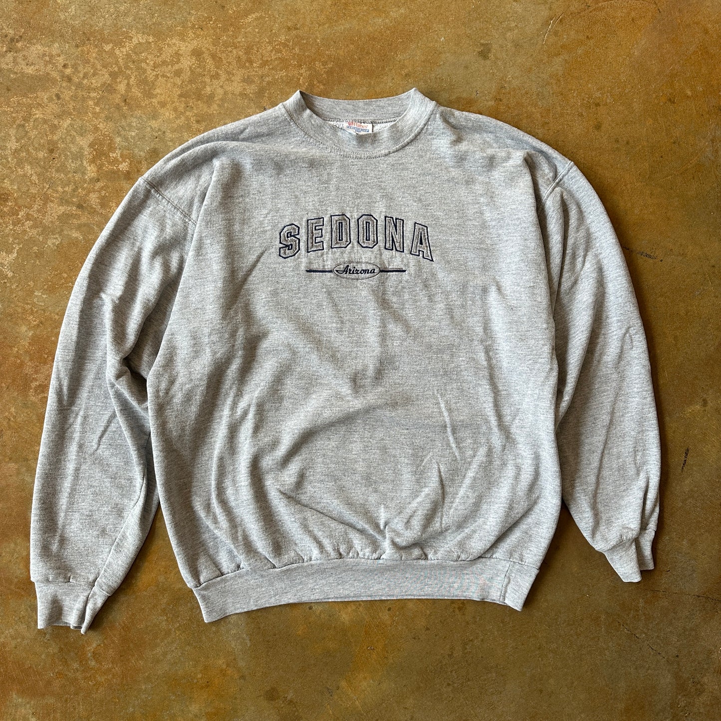 Sedona Arizona Embroidered Crewneck Sweatshirt Gray 90's - L