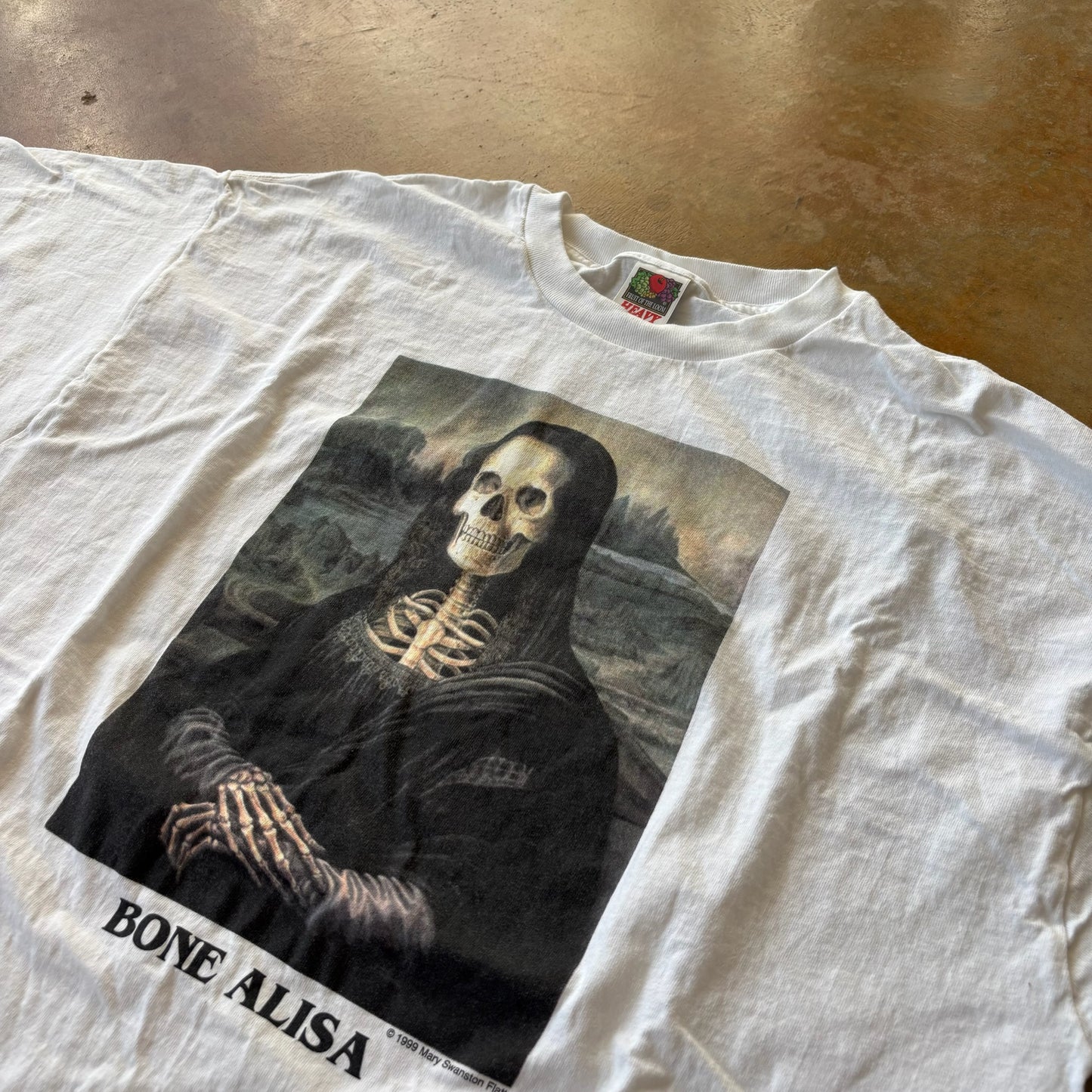 Mona Lisa 1999 Parody 'Bone Alisa' Shirt 90's - 2XL