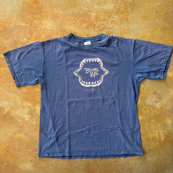 Bite Me Shark Bite Jaws Shirt 00's - XL