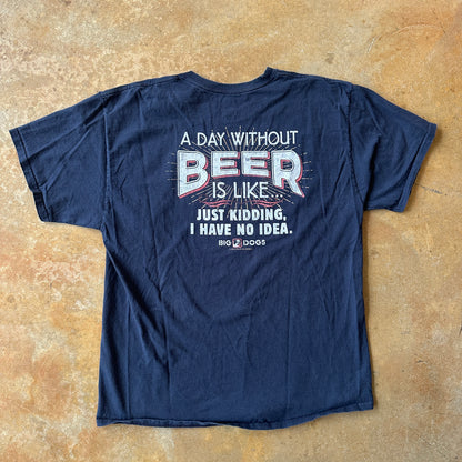 Big Dogs Double Sided Funny Beer Graphic Shirt - XL