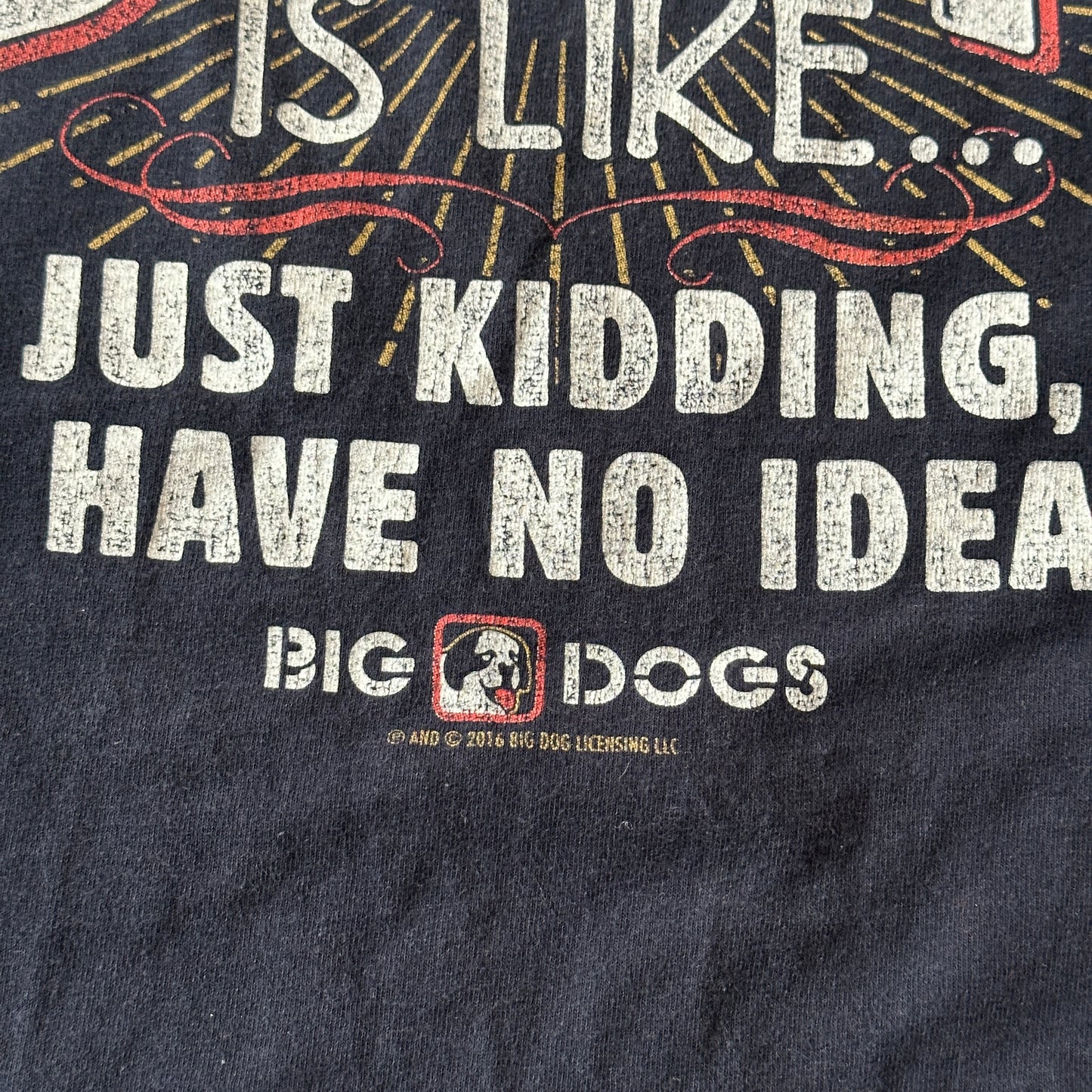 Big Dogs Double Sided Funny Beer Graphic Shirt - XL