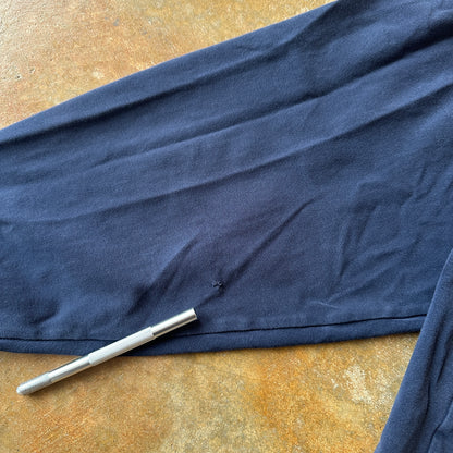 Nike Turtleneck Long Sleeve Oversized Navy Blue Shirt Y2K 00's - 2XL