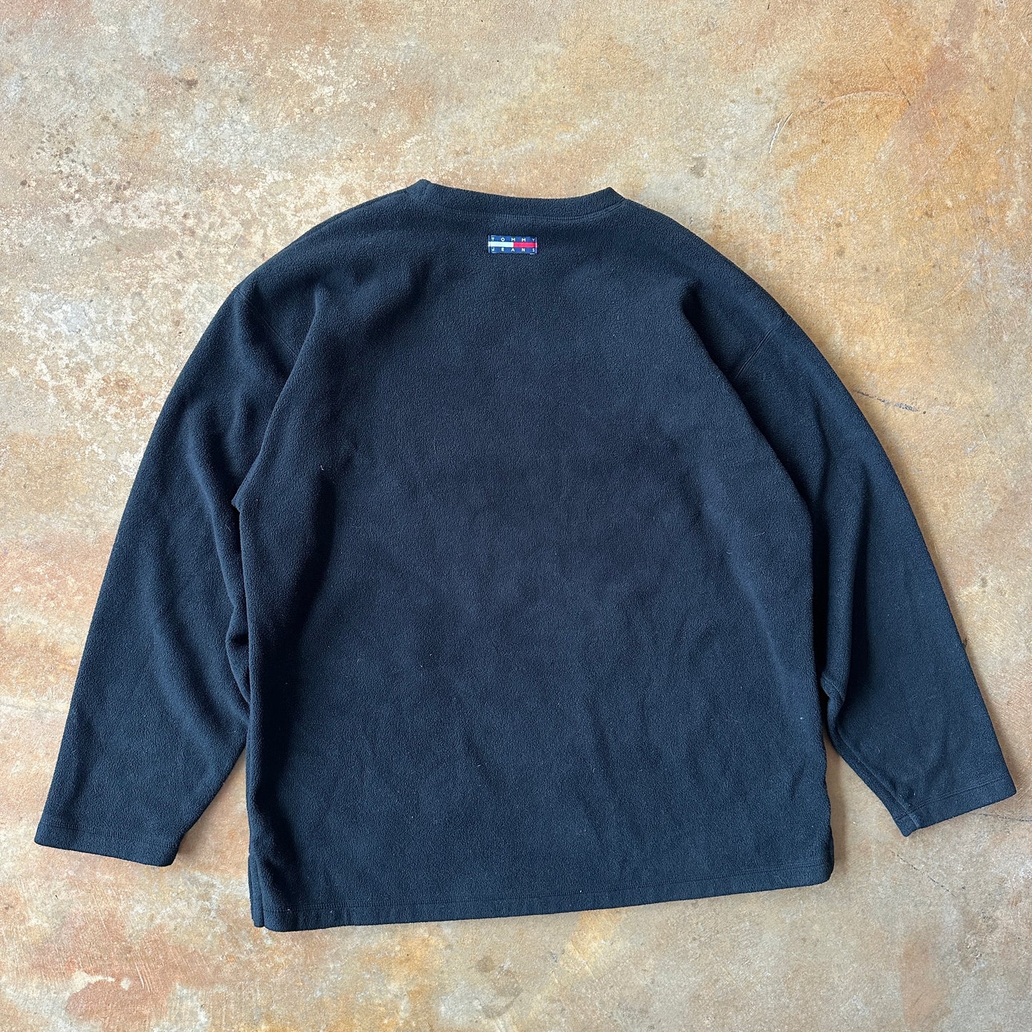 Tommy Hilfiger Spellout Graphic Fleece Sweater Pullover 90's - XL