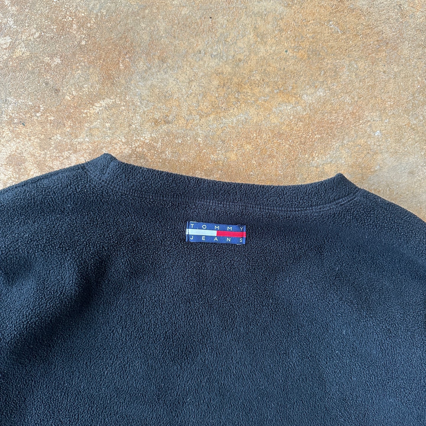 Tommy Hilfiger Spellout Graphic Fleece Sweater Pullover 90's - XL